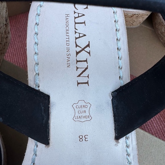 7.5/38 Spanish Sandles  cork wedge brand new never worn, - Picture 4 of 4